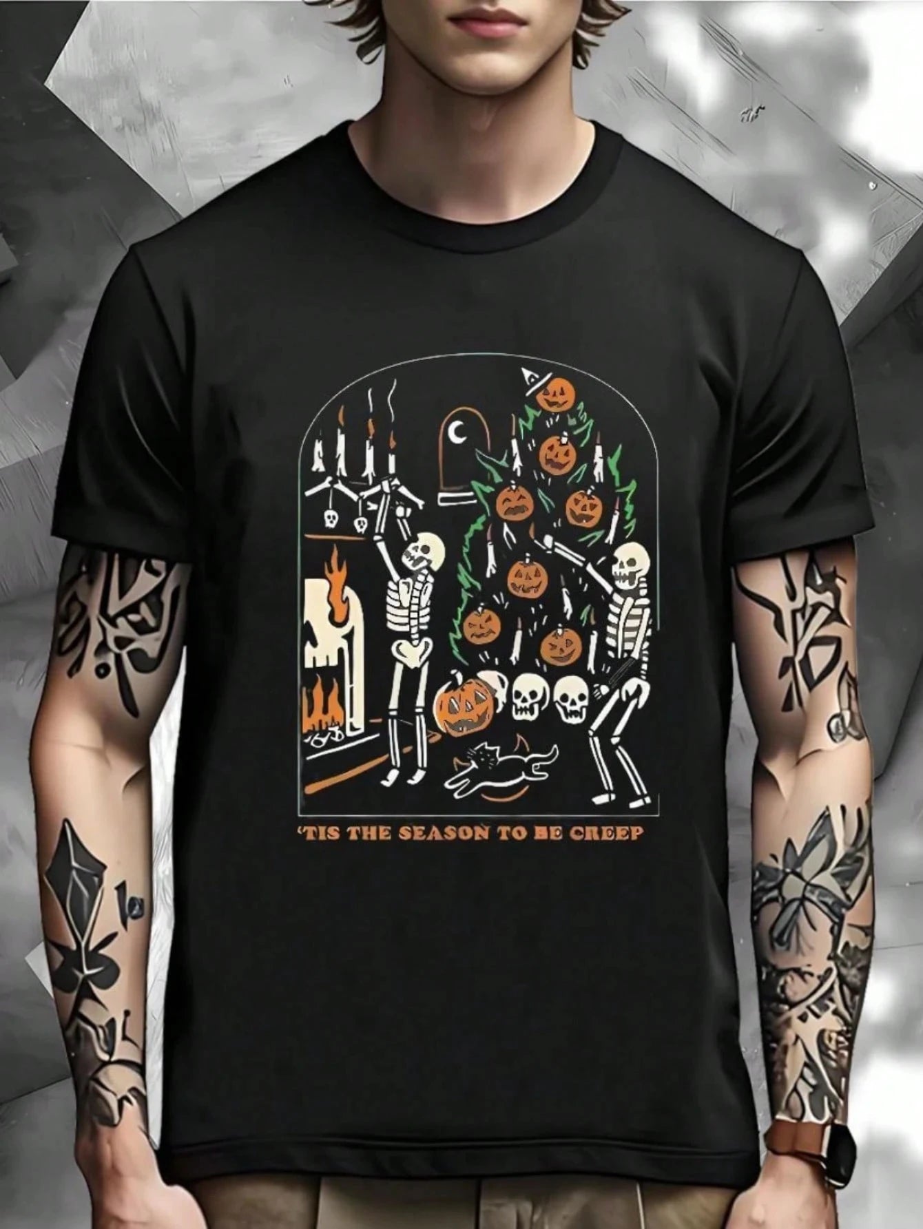 Spooky Dad Ghost Halloween T-Shirt